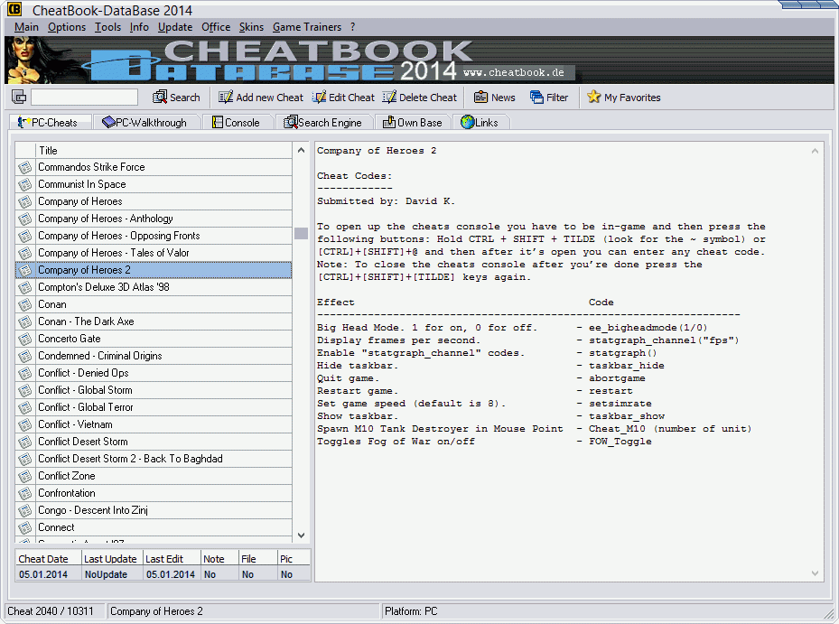 nds r4 cheat database download